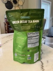 FGO Organic Green Decaf Tea, 100 Count, Eco-Conscious 100 Count 08/2028 New