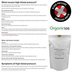 Organic Tea for High Blood Pressure – 24 Herbs Blend to lower BP naturally 100g