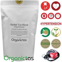 Organic Tea for High Blood Pressure – 24 Herbs Blend to lower BP naturally 100g