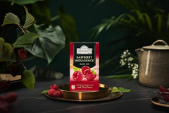 Ahmad Raspberry Flavored Black Tea Bags 20 Count Fruity Summer Brew