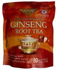 Wisconsin American Ginseng Tea 80 Count Health Relaxation Made in USA