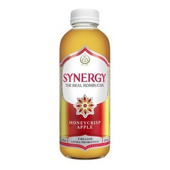 Synergy The Real Kombucha Honeycrisp Apple 16oz 6 Pack Tea Beverage