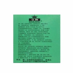 Royal King Ginseng Ginkgo Biloba Tea (20 Tea Bags)