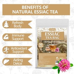 Essiac Tea Bags 50 Count Wellness Blend Natural Ingredients Caffeine Free