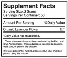 Nature Restore USDA Certified Organic Dried Lavender Flowers, Loose Leaf, Extra