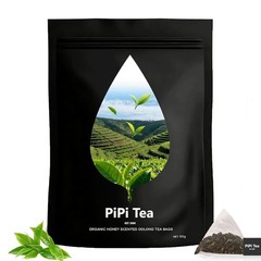 2PACK PiPi Tea Organic Oolong Tea Bags – Premium Whole Leaf, 20 Bags (4g Each)