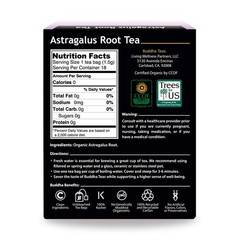 Organic Astragalus Root Tea – Kosher, USDA Organic, 18 Bleach-Free Bags