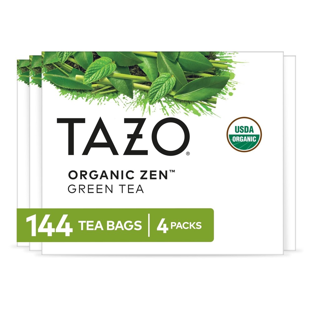 TAZO Organic Zen Green Tea, Tea for Health and 144 Bags