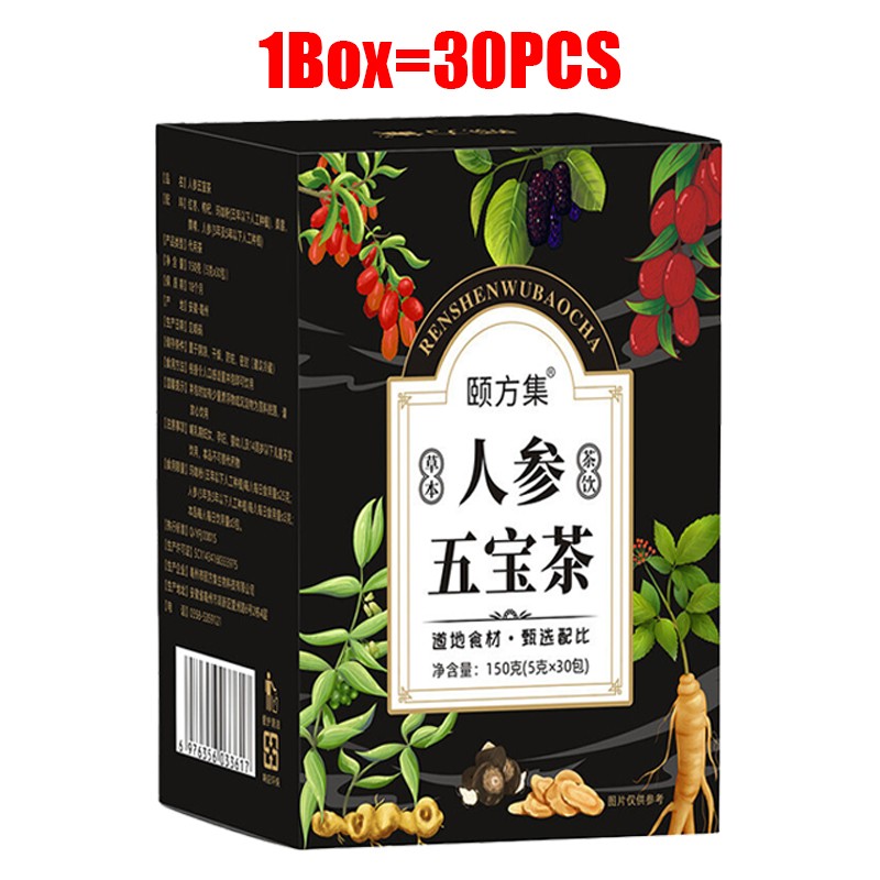 Ginseng six treasure tea , Kidney tea ,liver tea , red date kidney health 90PCS