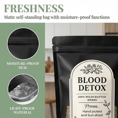 KOVGOCY Blood Detox Tea Lotus Flower Cinnamon Yushu Wildcrafted Herbs 30 Bags