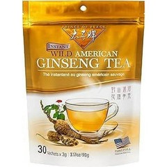 Prince of Peace Instant Wild American Ginseng Tea 30 Sachets x 3g – (Pack of 1)