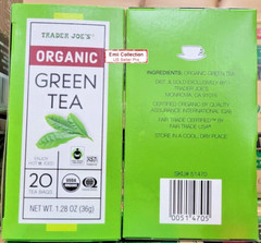 Trader Joe’s Organic Green Tea 1.28oz 36g (2 Boxes)