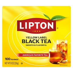 Lipton Black Tea bags, 100 count.