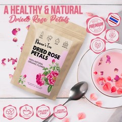 Premium Dried Rose Petals – Plant-based & Edible Flowers for Baking Decoratio…