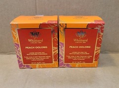 2 Pack Whittard Chelsea Peach Oolong Loose Leaf Tea 50g New BBD6/2027