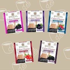 (2-PACK BUNDLE ) HYLEYS 42 CT Colon Cleanse 5 Flavor Assorted Tea (84 TEA BAGS)