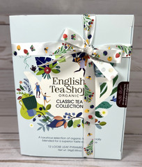 English Tea Shop Organic Classic Tea Collection 12 Loose Leaf Pyramid Bags 7/28