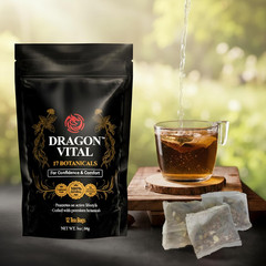 Dragon Vital Herbal Tea with Ginseng & Maca – Natural Energy Support