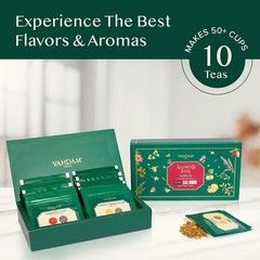 Exclusive Loose Leaf Tea Variety Pack – 10 Teas, Brew Hot & Cold for 50+ Cups
