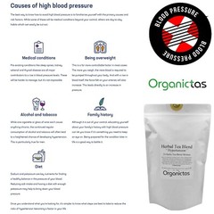 Organic Tea for High Blood Pressure – 24 Herbs Blend to lower BP naturally 100g