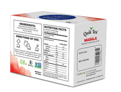 QuikTea Tea Latte, Masala Chai, 8.5 Ounce (Pack of 4)
