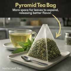 Organic Nettle Leaf Tea Bags – 100 Count (Plant-Based Pyramid Tea Bags)