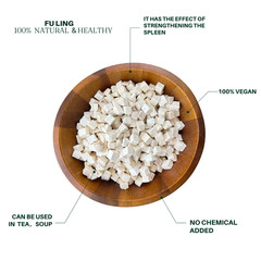Royal Seafood USA Fu Ling, Poria Cocos Fungus, White poria cocos 九龍堂 茯苓