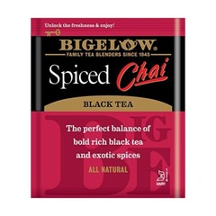 Bigelow 20-Tea Bags SPICED CHAI Black Tea Individually Wrapped *** BB 9/2027 ***