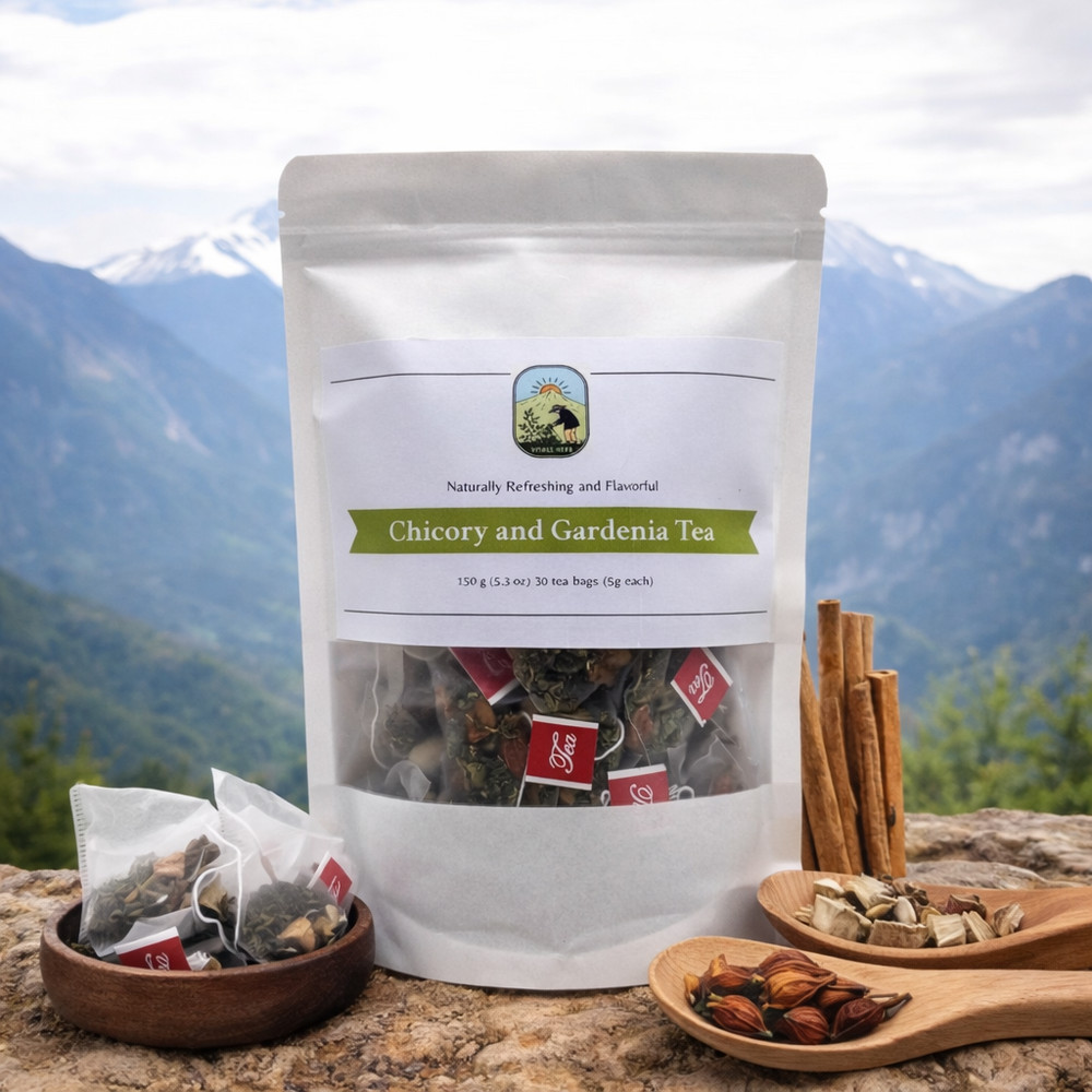 Chicory Gardenia Tea 30 Bags 150g Caffeine Free Whole Leaf Detox Herbal Blend