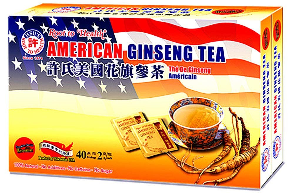 Hsu’s American Ginseng Tea 40 Tea Bags (2x20bgs) – BRAND NEW!