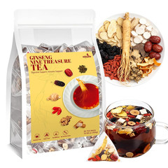 Kidney Tea Formula Ginseng Six Treasure Tea, Traditional Chinese Herbal Tea Bags