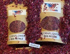Cornflower Petals, White, Red, Purple, Blue European Natural 1-16 oz. Free Ship.