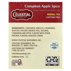 Herbal Tea, Cinnamon Apple Spice, Caffeine Free, 20 Tea Bags, 1.7 oz (48 g)