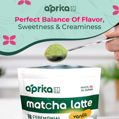AprikaLife Matcha Latte Mix with Vanilla, Ceremonial, 6.8 oz