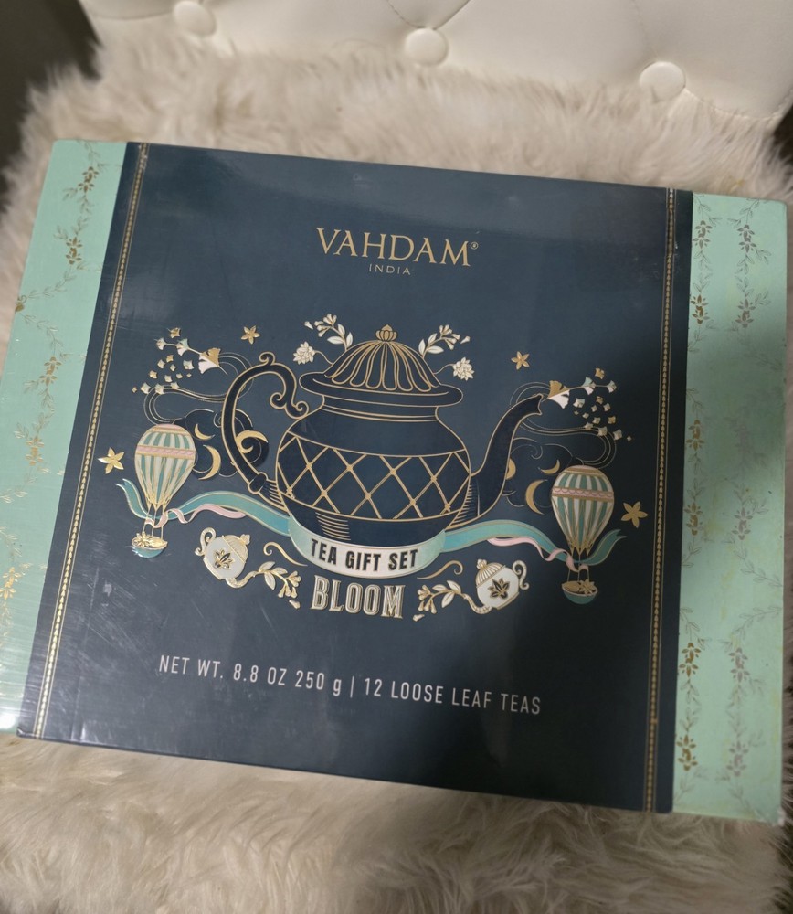 Vahdam Bloom Tea Gift Set 12 Loose Leaf Teas Assortment 250g Indian Pantry