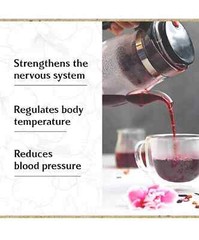 Dried Hibiscus Flowers Cut & Sifted, Flor de Jamaica, Hibiscus Tea Jamaica 200g