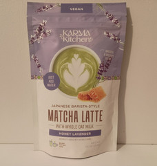 Karma Kitchen Japanese Barista-Style Honey Lavender Matcha Latte w/ Oat Milk
