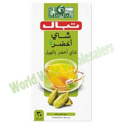 TAPAL Organic Green Tea, Cardamom Flavor – 4 Pack – Total 120 Tea Bags – Premium