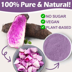 10oz Natural Purple Ube Powder Vibrant Purple Yam Powder For Baking Desserts