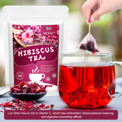 Hibiscus Tea 72 Bags Natural Dried Hibiscus Flower Support Digestion Herbal Tea