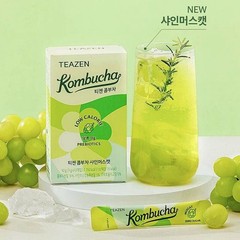TEAZEN Shine Muscat Kombucha Tea 10 Sticks on sale prices + free gift
