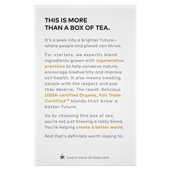 TAZO Tea Bags, Black Tea, Regenerative 32 Bags (Pack of 2), Organic Chai