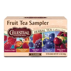 Celestial Seasonings Caffeine-Free Fruit Tea Sampler Variety Pack (18 Bags)