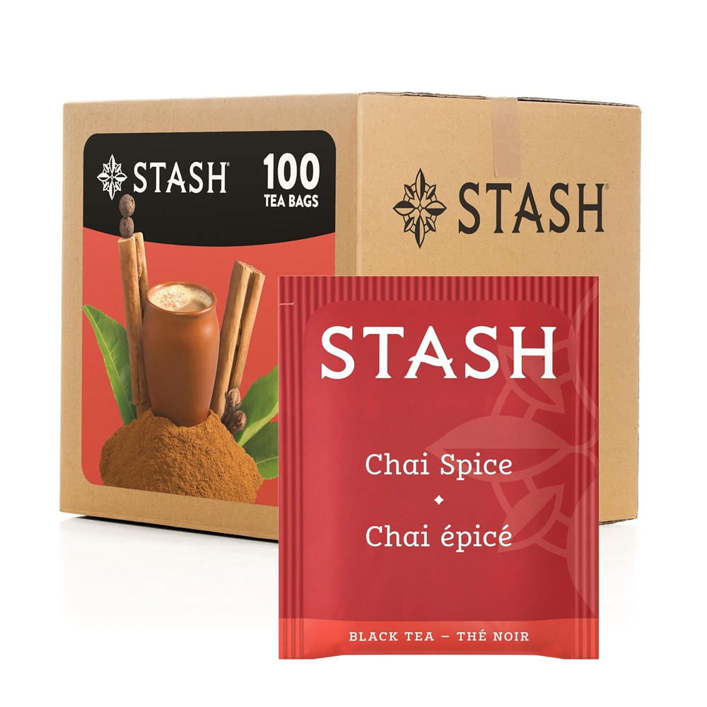 Tea Chai Spice Black Tea, Box of 100 Tea Bags