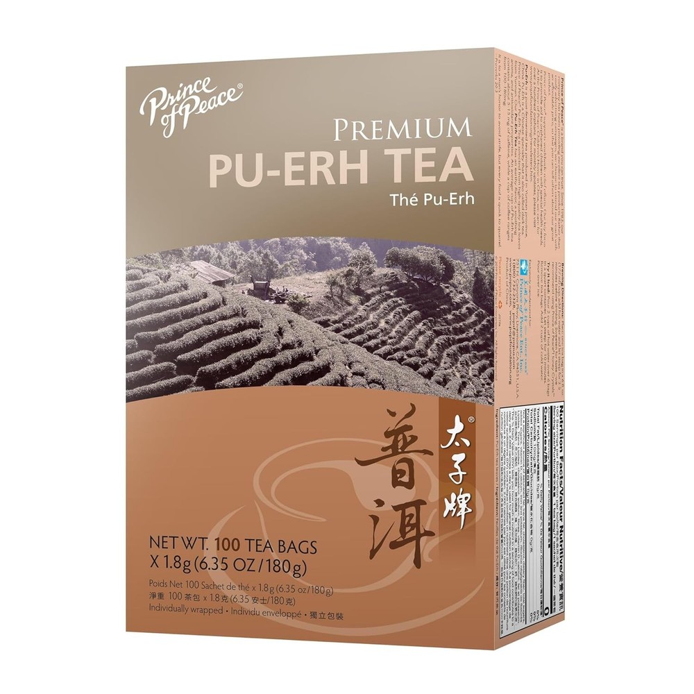 Prince Of Peace Tea Premium Pu-erh Tea, 100 teabags 100 Count (Pack of 1)