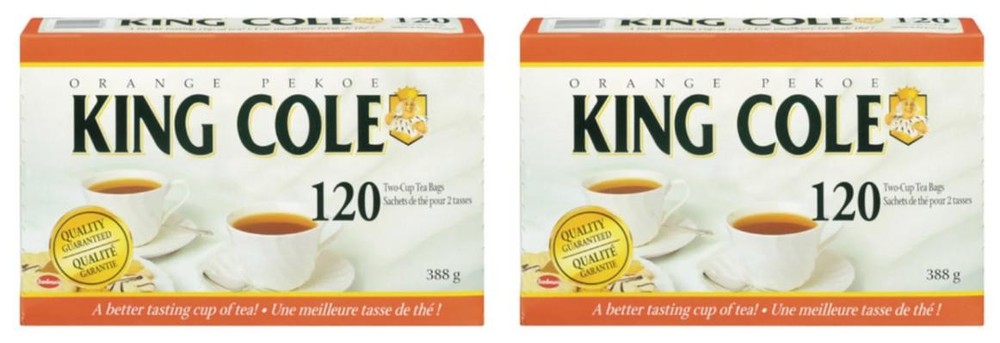 King Cole Tea Bags Orange Pekoe 120pc (2 Pack)