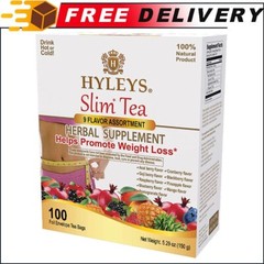 Hyleys Slim Tea 9 Flavor Assortment 100 Ct – Weight Loss Herbal Supplement
