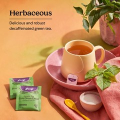 Yogi Tea – Green Tea Pure Green Decaf – Supports Vitality – 6 Pack, 96 Tea Bags