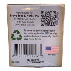 Bravo Tea Reishi Liver Health Herbal Tea Caffeine Free 20 ct 6 Boxes BB 06/2028