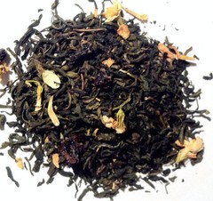 Cherry Jasmine Green Tea Organic available in loose leaf, tea bags, ice tea brew